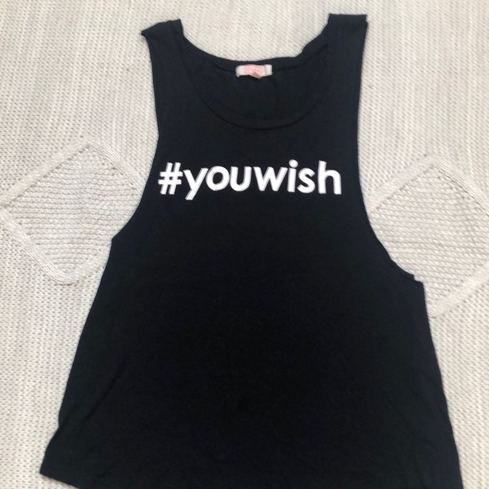 Cute back tank #you wish